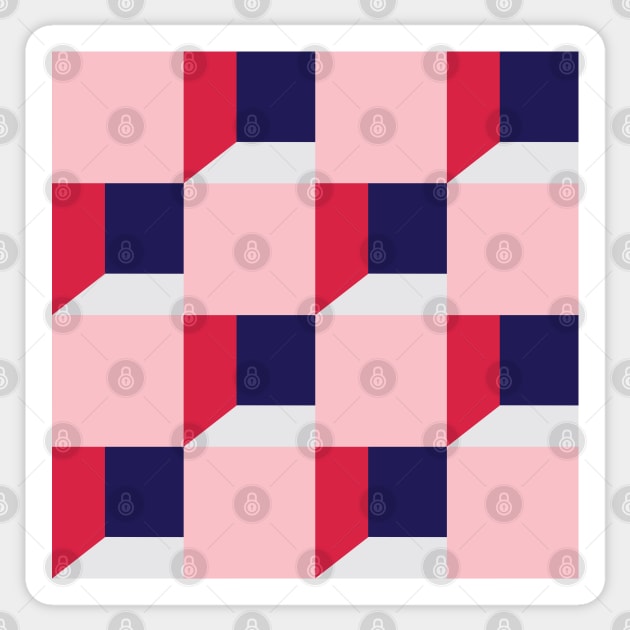 Cubes pattern Sticker by kallyfactory